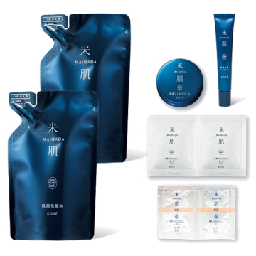 肌潤化粧水つめかえ2個セット@cosme限定 / つめかえ / 110mL×2、10g、12mL、4包 / 米肌 / MAIHADA
