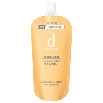 アクネケア エマルジョン MB / 詰替え / 88mL / みずみずしい肌あたり / 無香料 / d プログラム