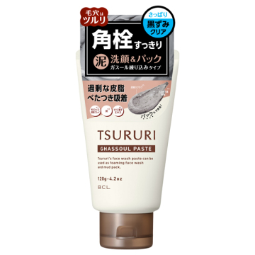 洗顔ペースト ガスール / 120g / フレッシュハーブの香り / ツルリ / TSURURI