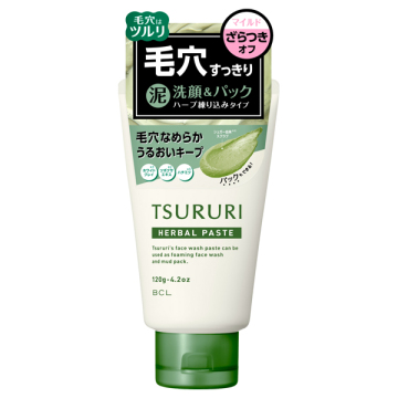 洗顔ペースト ハーバル / 120g / ミックスハーブの香り / ツルリ / TSURURI