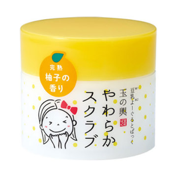 豆乳よーぐるとぱっく玉の輿 やわらかスクラブ / 本体 / 100g / 柚子 / 豆腐の盛田屋