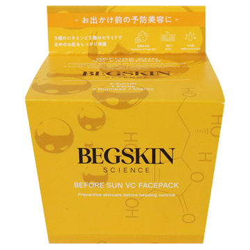 BEFORE SUN VC FACEPACK / 22枚 / BEGSKIN SCIENCE