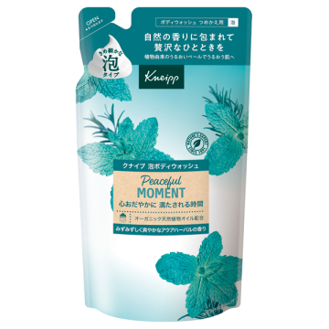 泡ボディウォッシュ / 詰替え / 400g / ピースフルモーメント アクアハーバルの香り / クナイプ / Kneipp