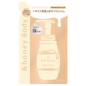 メロウエアリー 泡ボディウォッシュ / 詰替え / 440ml / ホワイトティーハニー / &honey（アンドハニー）