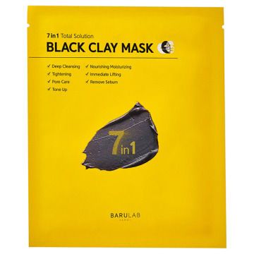 BLACK CLAY MASK / 本体 / ブラック / 1枚 18g / BARULAB