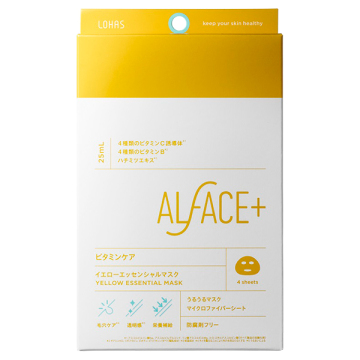 イエローエッセンシャルマスク / 25ml×4枚入りBOX / うるうるマスク / ALFACE(オルフェス)