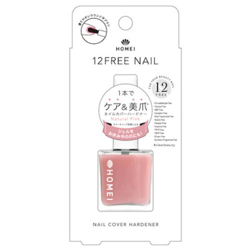 12FREE ネイルカバーハードナー / Natural Pink / 13ml / ホーメイ / HOMEI