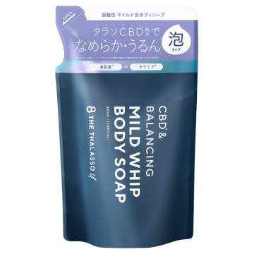 エイトザタラソ ユー CBD&バランシング マイルド泡 ボディソープ / 詰替え / 380mL / ムスキーサボンの香り / ステラシード