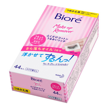 ふくだけコットンうるおいリッチ うるっと / 詰替え / 44枚 / やさしいホワイトフローラルの香り / ビオレ / Biore