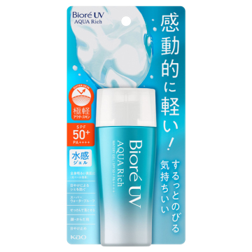 ビオレUV アクアリッチ ウォータリージェル / SPF50+ / PA++++ / 本体 / 70ml / ホワイトミュゲの優しい香り / ビオレ / Biore