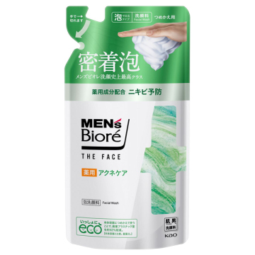 ザフェイス 薬用アクネケア / つめかえ用 / 170ml / 爽やかなムスクの香り / メンズビオレ / MEN's Biore