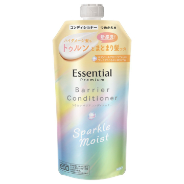 エッセンシャルプレミアム うるおいバリアコンディショナー スパークルモイスト / つめかえ用 / 330ml / ホワイトピーチ&ムスクの香り / エッセンシャル