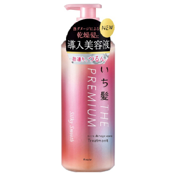 いち髪 THE PREMIUM エクストラダメージケア トリートメント(シルキースムース) / 本体(ポンプ) / 480g / 八重桜の香り / いち髪 / Ichikami