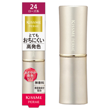 プルーフシャイニールージュ / 24 あざやかなローズ / 3.8g / キスミー フェルム / KISSME FERME