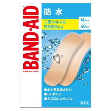 救急絆創膏 防水 / Mサイズ 40枚 / バンドエイド / BAND-AID