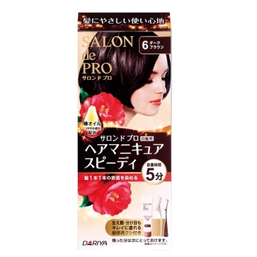 ヘアマニキュア・スピーディ(白髪用) / 本体 / 【6】ダークブラウン / ヘアマニキュア100g・リムーバー10mL・プロテクトクリーム2g / サロン ド プロ
