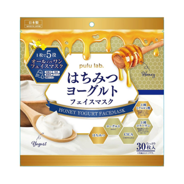 はちみつヨーグルトフェイスマスク / 30枚入り(360ml) / ほのかなハチミツの香り / pulu lab.-プルラボ-