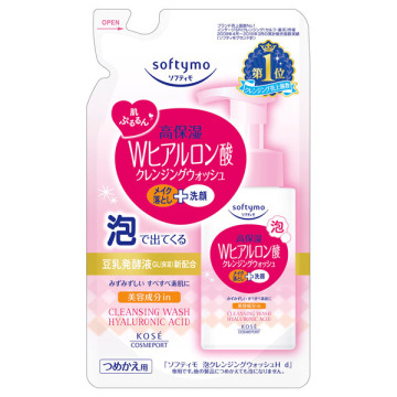 泡クレンジングウォッシュ H(ヒアルロン酸) / 詰め替え / 180ml / ソフティモ