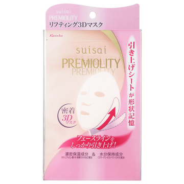 プレミオリティ リフトモイスチャー3Dマスク / 28ml×4枚入 / スイサイ / suisai