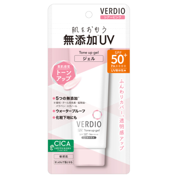 ベルディオ UV トーンアップジェル / SPF50+ / PA++++ / シアーピンク / 70g / メンターム / MENTURM