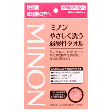 ミノンやさしく洗う弱酸性タオル / 本体 / 1枚 / ミノン / MINON