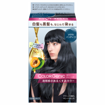 カラージェニック ミルキーヘアカラー (ちらっと白髪用) / MI03 メタルインディゴ / 50g+100ml+15g / サイオス / syoss