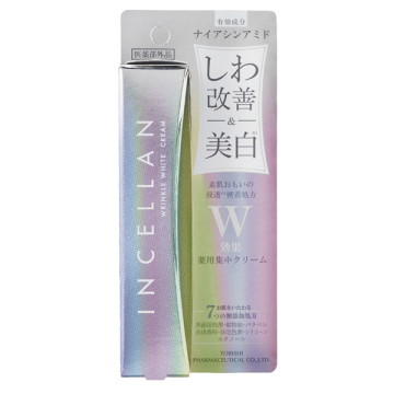 リンクルホワイトクリーム / 30g / すっとなじむ / 柚子果皮油由来の香り / INCELLAN