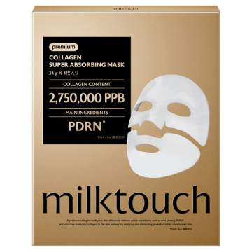 コラーゲンスーパーアブソービングマスク / 4枚 / milktouch