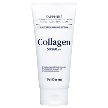 サファイア低分子マリンコラーゲン洗顔フォーム / 本体 / 150g / Wellderma