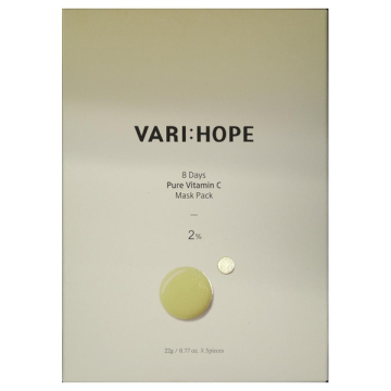 ピュアビタミンCマスクパック / 22g × 5枚 / VARI:HOPE