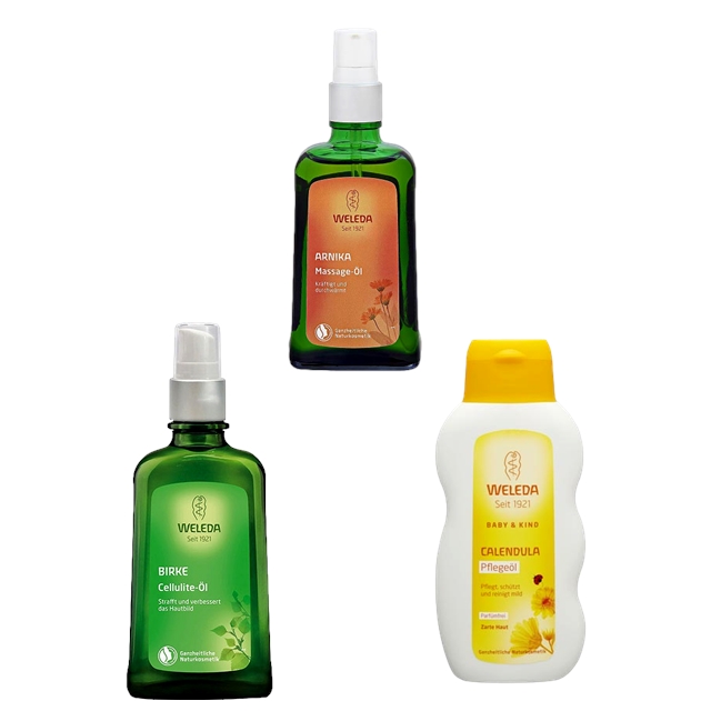 ボディオイル 3種セット 200ml+100mlx2 カレンドラ+アルニカ+ホワイトバーチ / ヴェレダ ／ WELEDA