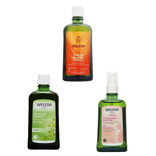 ボディオイル 3種セット 200mlx2+100ml アルニカ+ホワイトバーチ+マザーズ(ポンプ付) / ヴェレダ ／ WELEDA