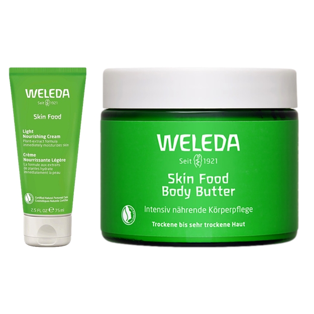 スキンフード  ライトナリシングクリーム 75ml  ＋  ボディバター 150ml / ヴェレダ ／ WELEDA