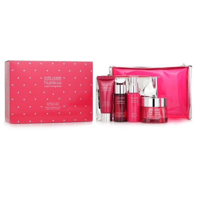 ニュートリシャス スーパーポメグラネート ナリッシュ オールナイト セット 4pcs+2bags / エスティローダー ／ ESTEE LAUDER