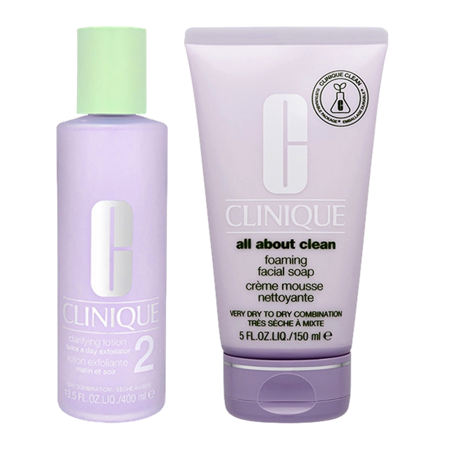 クラリファイングローション2 400ml 1個とフォーミング フェーシャル ソープ 150ml のセット / クリニーク ／ CLINIQUE