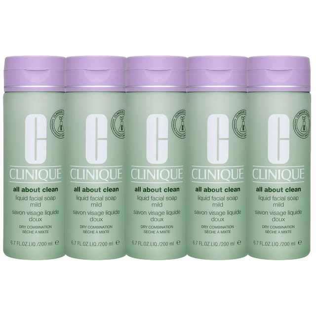 リキッド フェーシャル ソープ マイルド 200ml x 5 お得な5個セット / クリニーク ／ CLINIQUE