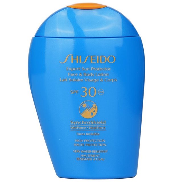 パーフェクト サン プロテクター SPF 30 UVA フェイス & ボディ ローション (ターンズ インビジブル， ハイ プロテクション & ベリー ウォーター レジスタント) 150ml / 資生堂 ／ SHISEIDO
