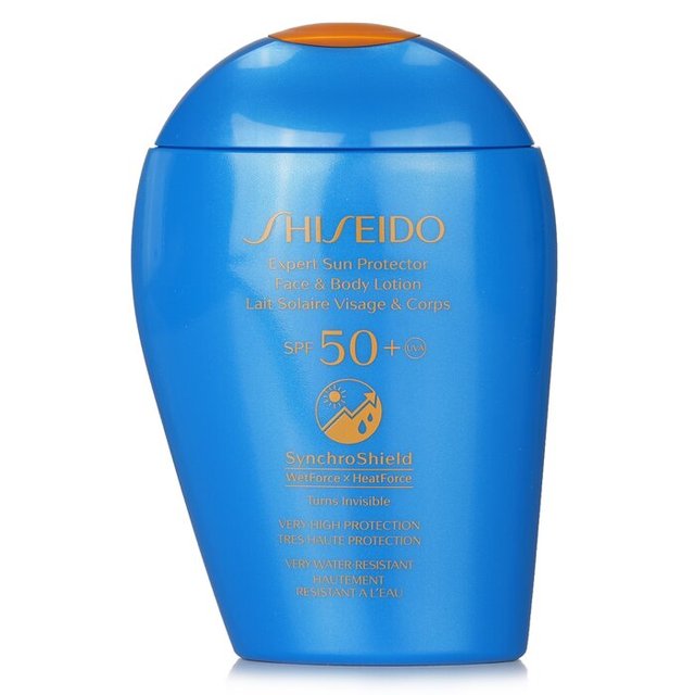 パーフェクト サン プロテクター SPF 50+UVA フェイス＆ボディローション (ターンズインビジブル， ベリーハイプロテクション， ベリーウォーターレジスタント) 150ml / 資生堂 ／ SHISEIDO