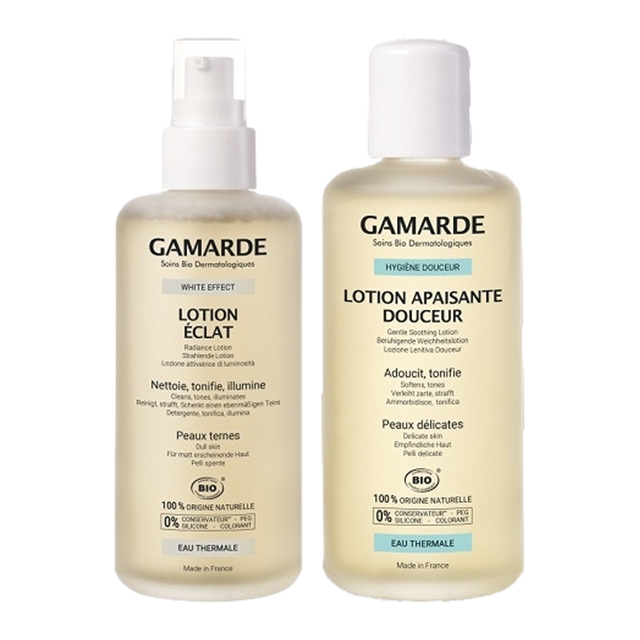 WE　ローション エクラ 200ml とローション　ドゥスール 200ml のセット / ガマルド ／ Gamarde