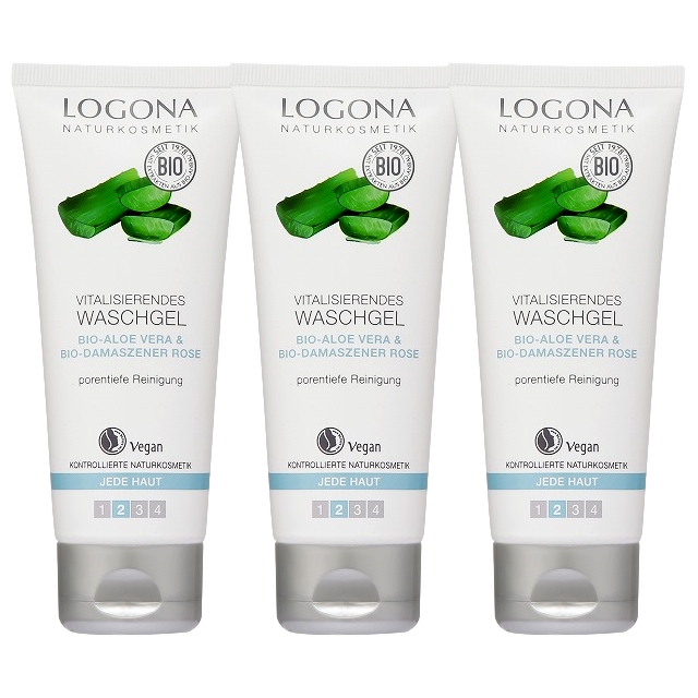 ヴァイタライジング クレンジングジェル  100ml x 3 もっとお得な3個セット / ロゴナ ／ LOGONA