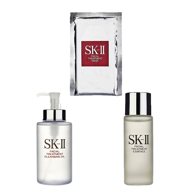 フェイシャル トリートメント エッセンス+クレンジングオイル +マスク  セット 75ml+ 250ml＋1枚 / エスケーツー（SK-II／SK2） ／ SKII