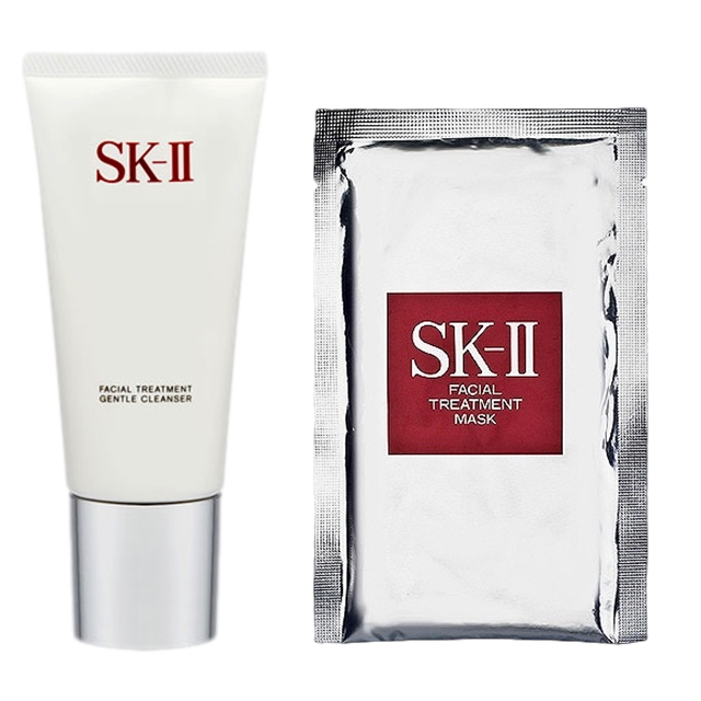 ピテラベーシックケア 2点セット/フェイシャルトリートメントジェントルクレンザー 120g  ＋ フェイシャル トリートメント マスク   1枚 / エスケーツー（SK-II／SK2） ／ SKII