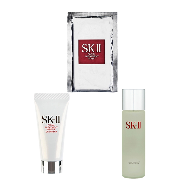 ピテラベーシックケア 3点セット/FTマスク   1枚  ＋ FTジェントルクレンザー 20g  ＋ FT クリア ローション 230ml / エスケーツー（SK-II／SK2） ／ SKII
