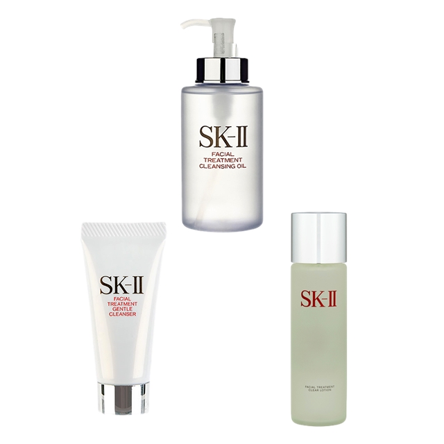 ピテラベーシックケア 3点セット/FTクレンジングオイル 250ml ＋ FTジェントルクレンザー 20g ＋ FT クリア ローション 230ml / エスケーツー（SK-II／SK2） ／ SKII