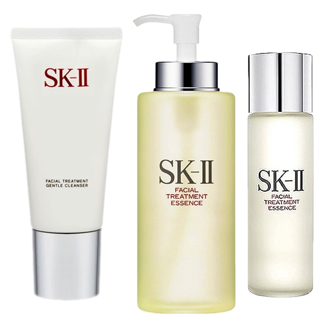 ピテラベーシックケア 3点セット/FTジェントルクレンザー 120g  ＋ FT エッセンス 330ml  ＋ FT エッセンス 30ml 120g+330ml+30ml / エスケーツー（SK-II／SK2） ／ SKII