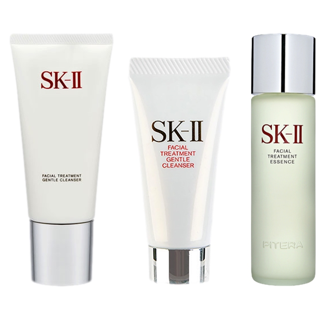 ピテラベーシックケア 3点セット/FTジェントルクレンザー 120g  ＋ FTジェントルクレンザー 20g  ＋ FT エッセンス 230ml / エスケーツー（SK-II／SK2） ／ SKII