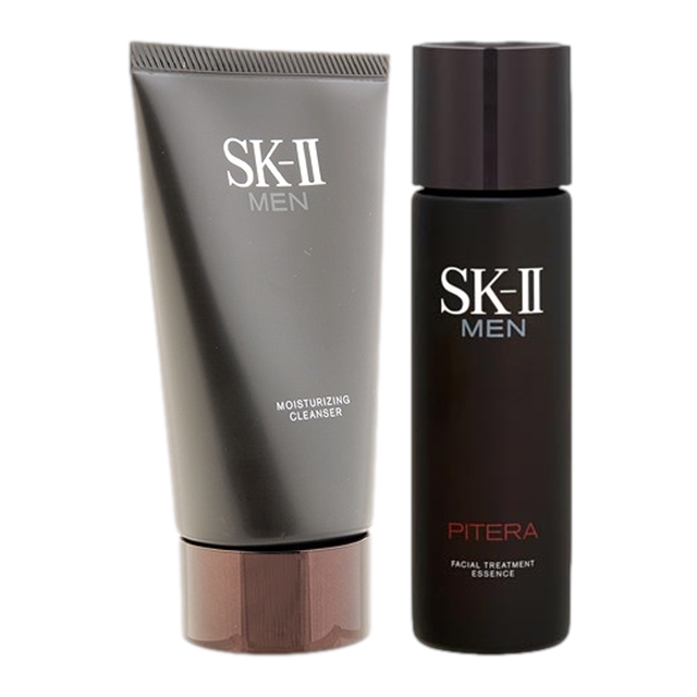 MEN モイスチャライジング クレンザー  ＋  FT エッセンス セット 120g+230ml / エスケーツー（SK-II／SK2） ／ SKII