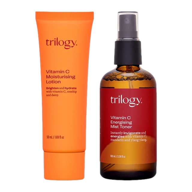 くすみケア Cモイスチュアライジング ローション   ＋ C シャイニング ミスト トナー 50ml＋100ml / トリロジー ／ Trilogy
