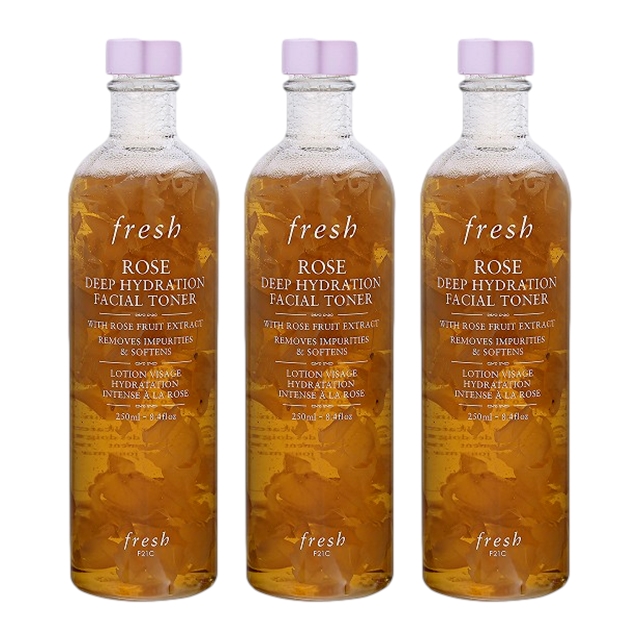 ローズディープハイドレーションフェイシャルトナー 250ml x 3 もっとお得な3個セット / フレッシュ ／ Fresh