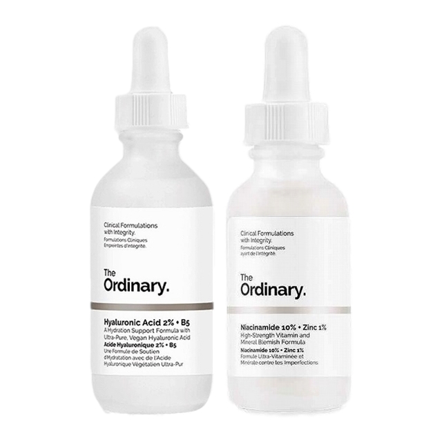 ヒアルロン酸2%+ビタミンB5 60ml とナイアシンアミド 10% + 亜鉛 1% 60ml のセット / ジ・オーディナリー ／ The Ordinary